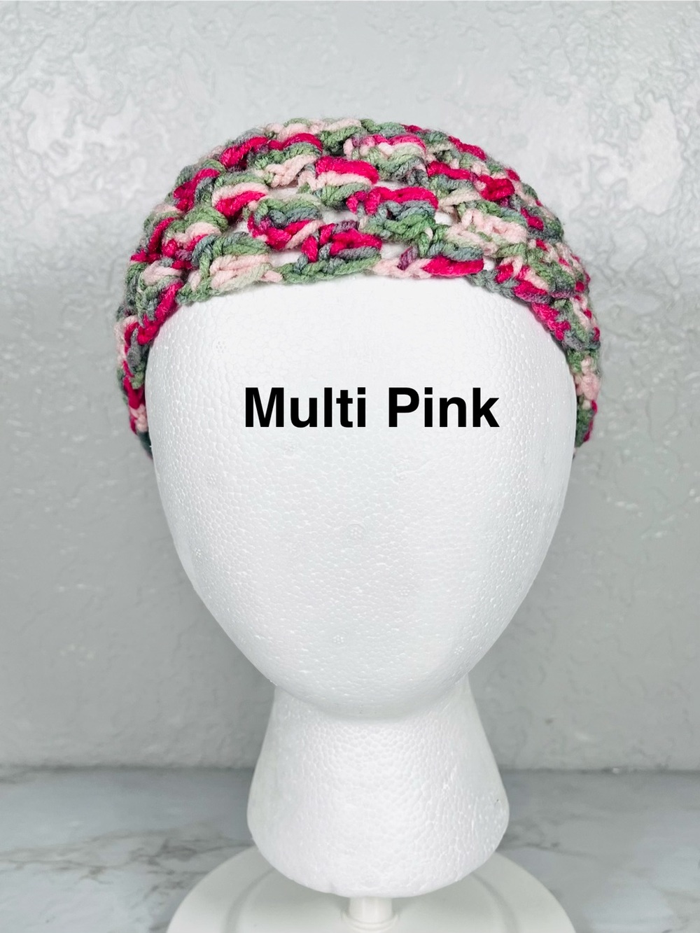 Crochet Headband Ponytail Holder - Picture 2 of 9